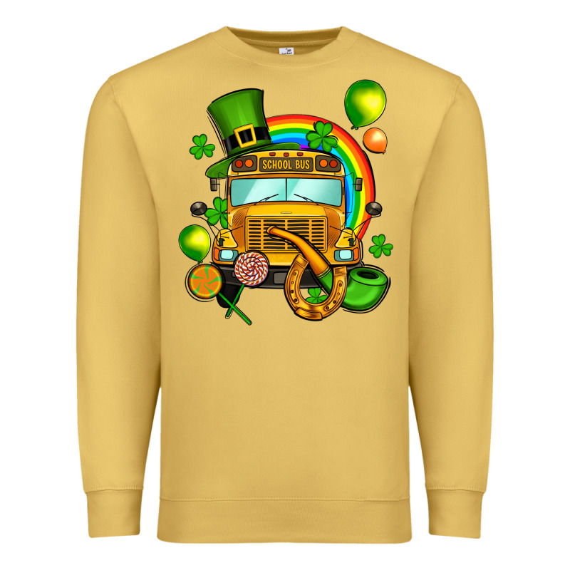St. Patrick's School Bus Premium Sweatshirt by OliviaCreatesArt | Teevron