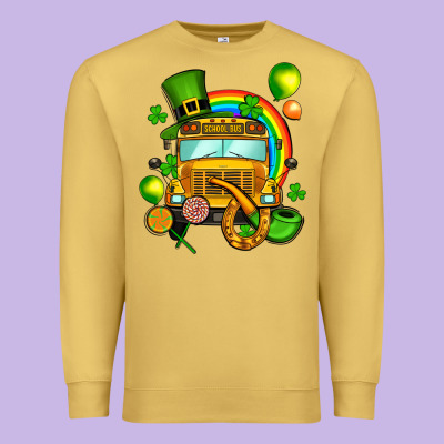 St. Patrick's School Bus Premium Sweatshirt Designed By Oliviacreatesart