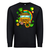 Black St. Patrick's school bus Premium Sweatshirt - OliviaCreatesArt