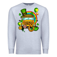Heather Grey St. Patrick's school bus Premium Sweatshirt - OliviaCreatesArt