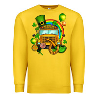 Lemon St. Patrick's school bus Premium Sweatshirt - OliviaCreatesArt