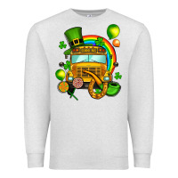 Oatmeal Heather St. Patrick's school bus Premium Sweatshirt - OliviaCreatesArt
