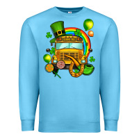 Ocean Blue St. Patrick's school bus Premium Sweatshirt - OliviaCreatesArt