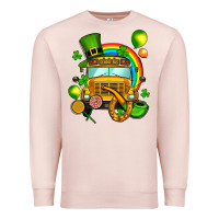 Pale Pink St. Patrick's school bus Premium Sweatshirt - OliviaCreatesArt