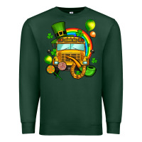 Sports Green St. Patrick's school bus Premium Sweatshirt - OliviaCreatesArt
