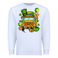 White St. Patrick's school bus Premium Sweatshirt - OliviaCreatesArt