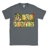 Charcoal Heather Egg hunter with camouflage plate letters Classic Tee - NancyCooperArtShop
