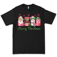 Black pink  merry christmas coffee Premium Tee - JahusDesignShop