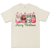 Bone pink  merry christmas coffee Premium Tee - JahusDesignShop