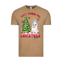 Vintage Coffee racn around the christmas tree Vintage Tee - MaliasSmallBusiness