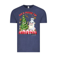 Vintage Denim racn around the christmas tree Vintage Tee - MaliasSmallBusiness