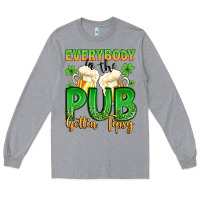 Heather Grey everybody in the pub gettin tipsy Long Sleeve Tee - Artiststas