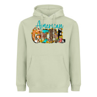 American Girl, Western Cowhide Heavyweight Hoodie | Teevron