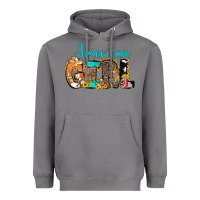 Storm American Girl, western Cowhide Heavyweight Hoodie - CowCowDesign