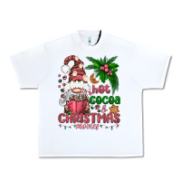 White Pink Christmas hot cocoa and christmas movies Urban Heavy Tee - NancyCooperArtShop