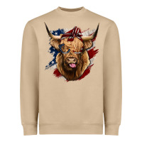 Mushroom American Highland Cow Heavyweight Sweatshirt - Bettercallsaul