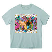 Arona easter farm chicken chick rooster daisys butterfly sunflower eggs glit Heavy Core Tee - Artiststas