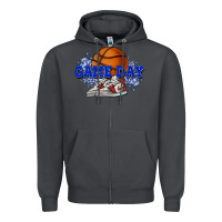 Smoke game day basketball Zipper Hoodie - HowdyJamesFarm
