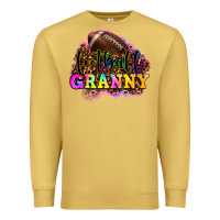 Antique Gold football granny Premium Sweatshirt - OliviaCreatesArt