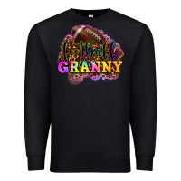 Black football granny Premium Sweatshirt - OliviaCreatesArt