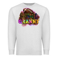 Oatmeal Heather football granny Premium Sweatshirt - OliviaCreatesArt
