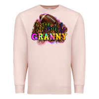 Pale Pink football granny Premium Sweatshirt - OliviaCreatesArt