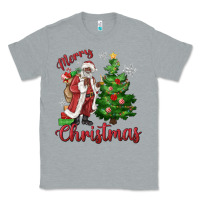 Merry Christmas Black Santa Classic Tee | Teevron