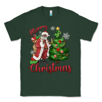 Sports Green Merry Christmas Black Santa Classic Tee - MaliasSmallBusiness