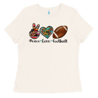 Bone peace love football Ladies Tee - Artiststas