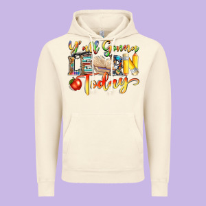 Yall Gonna Learn Today Vintage Hoodie Designed By Nancycooperartshop
