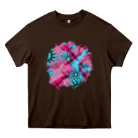 Chocolate Brown v.d gemstone's patches Heavy Core Tee - AdoDesignShop