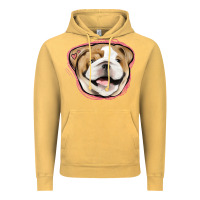 Vintage Mustard bulldog pink glitter Vintage Hoodie - Jasminsmagicworld