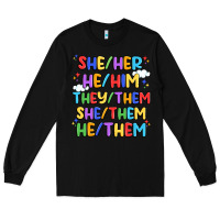Black pride pronouns Long Sleeve Tee - Artiststas