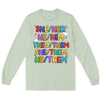 Matcha pride pronouns Long Sleeve Tee - Artiststas