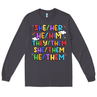 Smoke pride pronouns Long Sleeve Tee - Artiststas