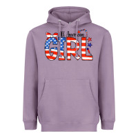 Lavender All American Girl Bandana Heavyweight Hoodie - CowCowDesign