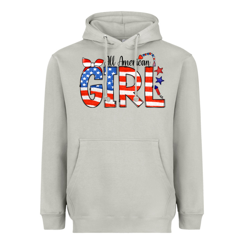 All American Girl Bandana Heavyweight Hoodie by CowCowDesign | Teevron