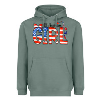 Sage All American Girl Bandana Heavyweight Hoodie - CowCowDesign