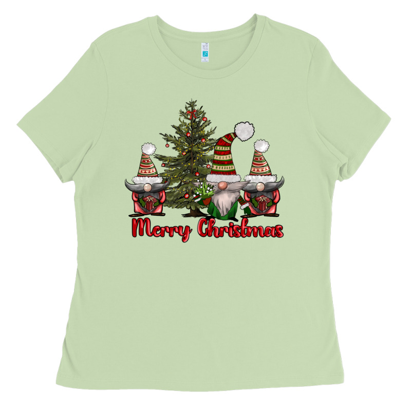 Merry Christmas With Gnomes Ladies Tee by AdoDesignShop | Teevron