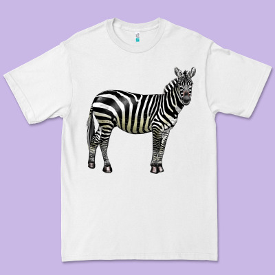 Zebra Premium Tee Designed By Lillyallendesigns