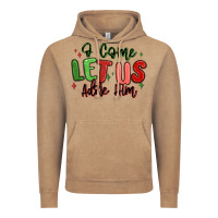 Vintage Coffee o come let us adore him christmas Vintage Hoodie - MaliasSmallBusiness