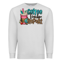 Dove Grey coffee teach repeat Premium Sweatshirt - OliviaCreatesArt