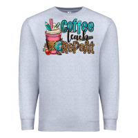 Heather Grey coffee teach repeat Premium Sweatshirt - OliviaCreatesArt
