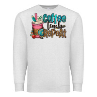 Oatmeal Heather coffee teach repeat Premium Sweatshirt - OliviaCreatesArt