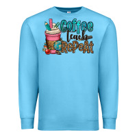 Ocean Blue coffee teach repeat Premium Sweatshirt - OliviaCreatesArt