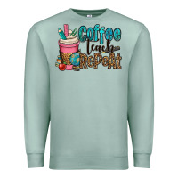 Seafoam coffee teach repeat Premium Sweatshirt - OliviaCreatesArt