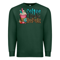 Sports Green coffee teach repeat Premium Sweatshirt - OliviaCreatesArt