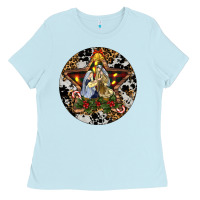 Baby Blue Oh Holy Night Christmas Ladies Tee - RanaPortraitStore