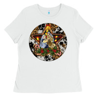 White Oh Holy Night Christmas Ladies Tee - RanaPortraitStore