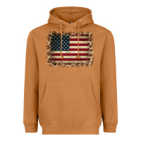 Meerkat America Flag and Leopard Heavyweight Hoodie - CowCowDesign